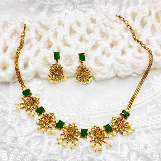 Dil Se - Temple Necklace Jewellery Set