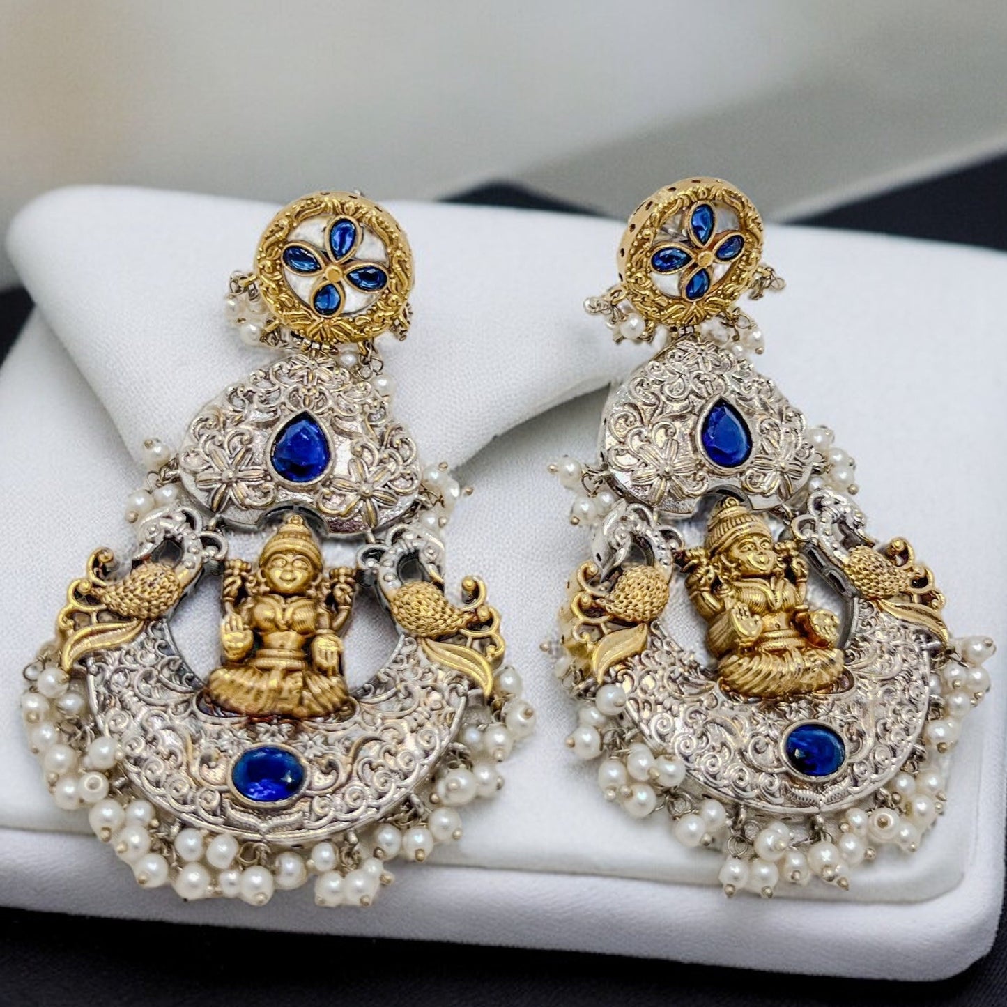 Exclusive Lakshmi Silver Replica earring